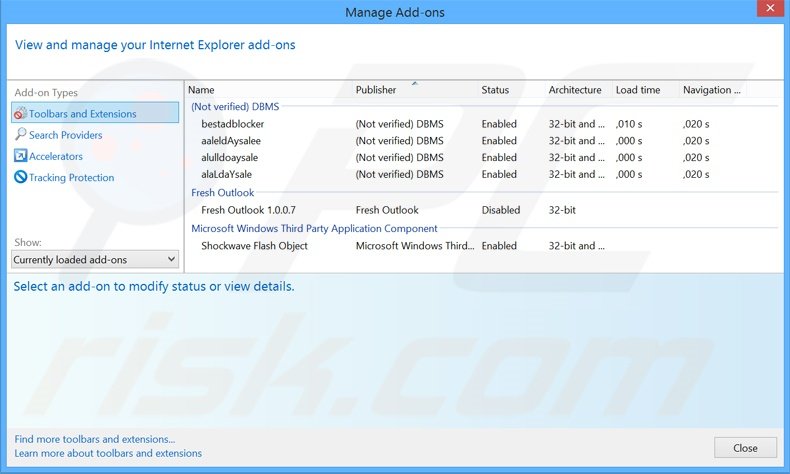 Rimuovere RapidReader adware da Internet Explorer step 2