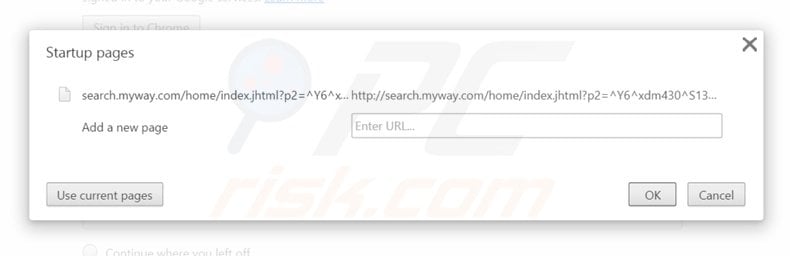 Cambia la tua homepage search.myway.com da Google Chrome