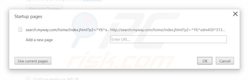 Cambia la tua homepage search.myway.com da Google Chrome