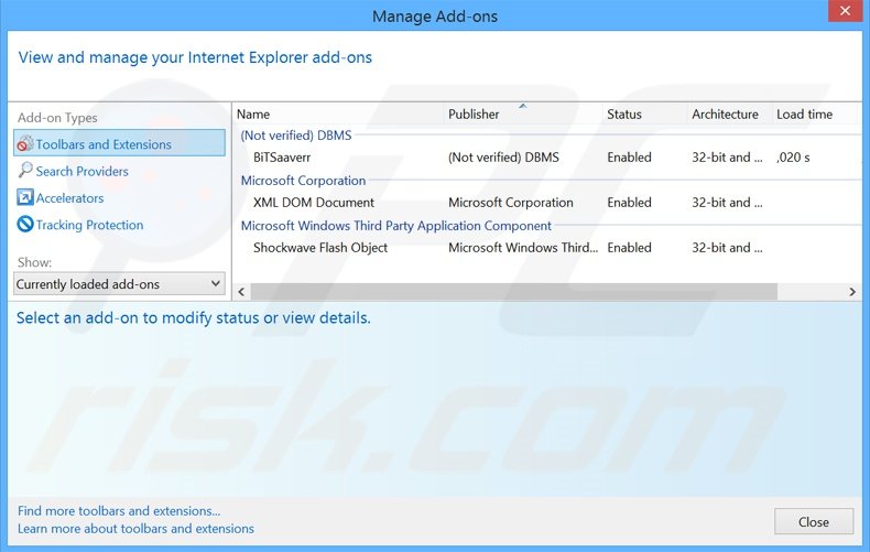 Rimuovere SimilarDeals adware da Internet Explorer step 2