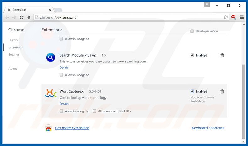 Rimuovere Browsing Secure adware da Google Chrome step 2