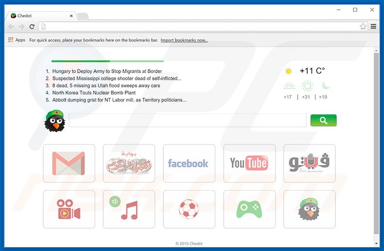 Chedot Browser adware