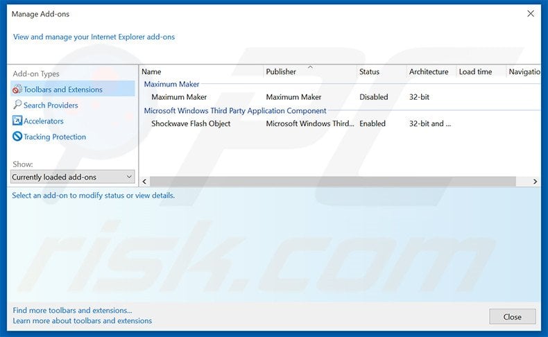 Rimuovere Chedot Browser adware da Internet Explorer step 2