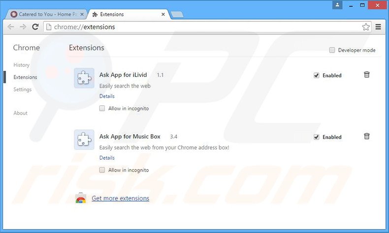 Rimuovere Deal Maverick adware da Google Chrome step 2