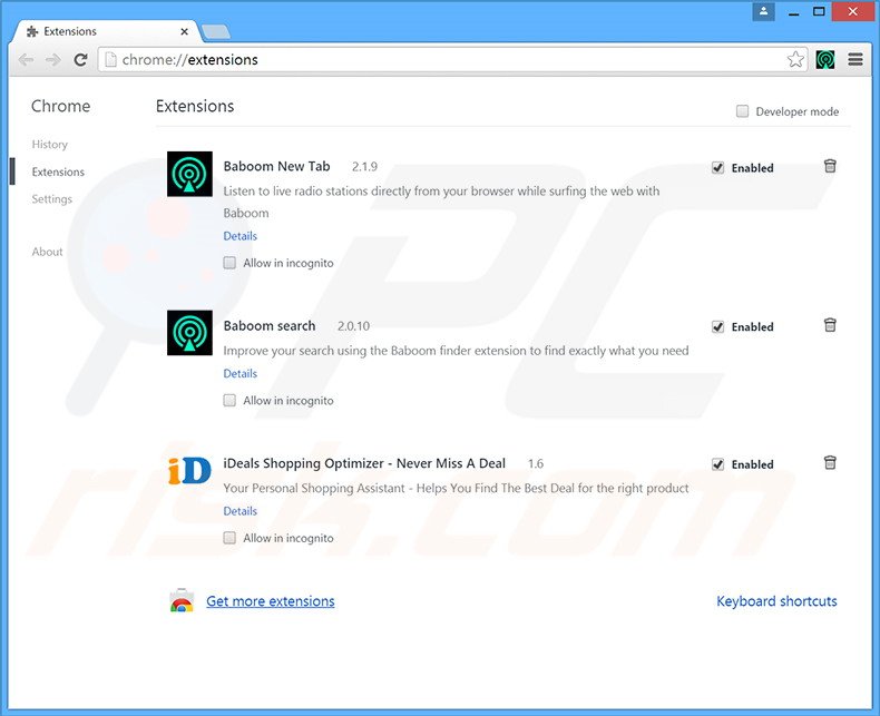 Rimuovere FunFeedr adware da Google Chrome step 2