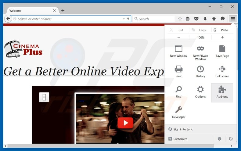 Rimuovere GoHD adware da Mozilla Firefox step 1