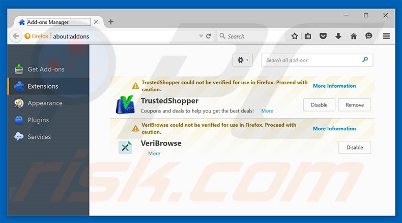 Rimuovere Groover adware da Mozilla Firefox step 2