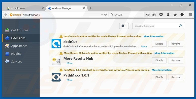 Rimuovere Monarch Find adware da Mozilla Firefox step 2