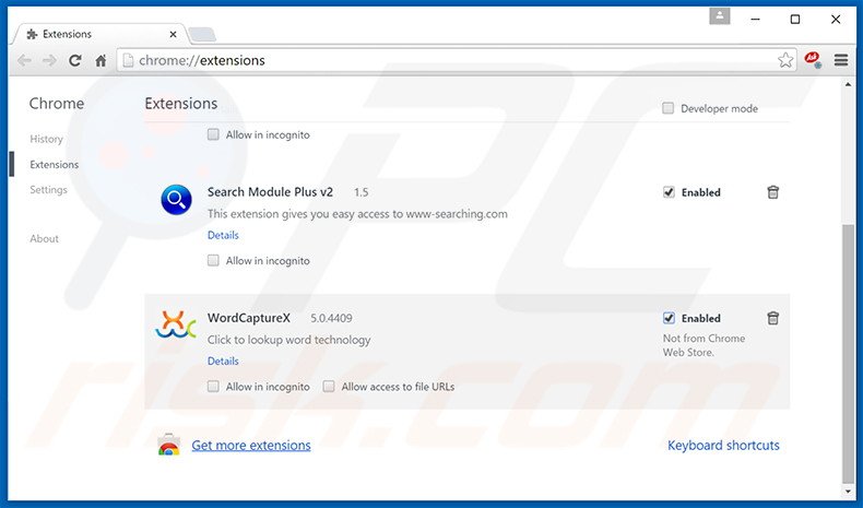 Rimuovere NetRadio adware da Google Chrome step 2