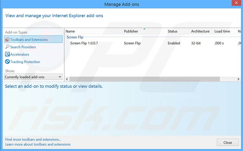Rimuovere Oasis Space adware da  Internet Explorer step 2