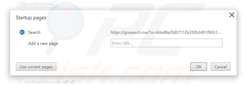 Cambia la tua homepage search.bitcro.com in Google Chrome 