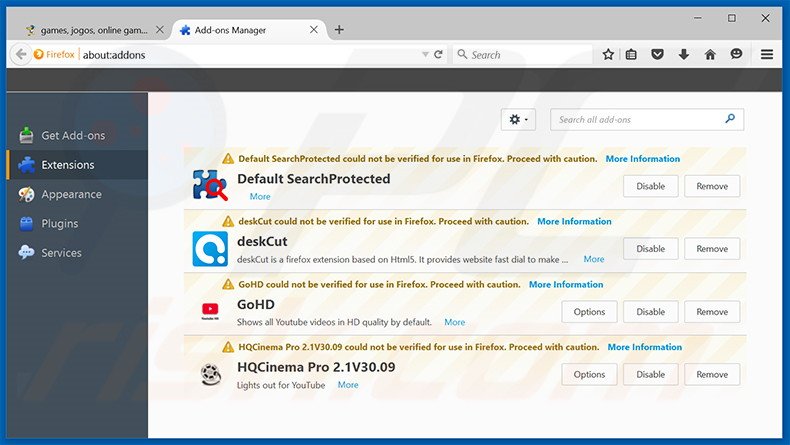 Rimuovere Vital Browser Helper adware da Mozilla Firefox step 2