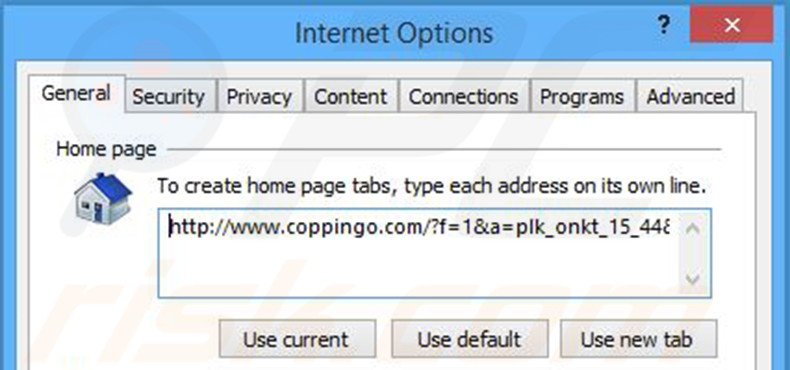 Cambia la tua homepage coppingo.com in Internet Explorer 