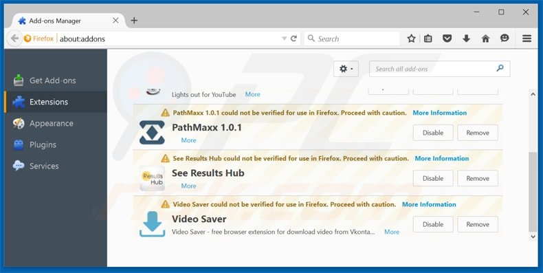 Rimuovere CoupSeek adware da  Mozilla Firefox step 2