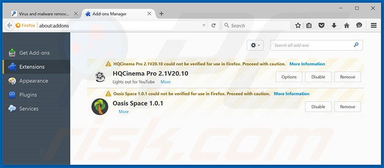 Rimuovere DailyWiki adware da  Mozilla Firefox step 2