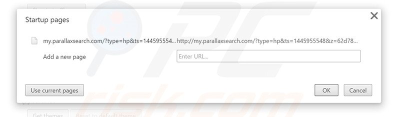 Cambia la tua homepage my.parallaxsearch.com in Google Chrome 