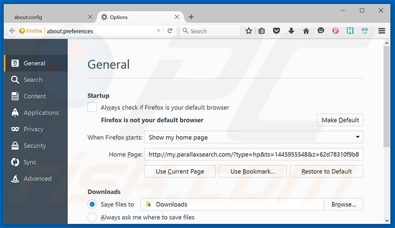 Cambia la tua homepage in Mozilla Firefox 