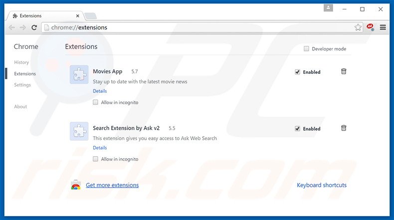 Rimuovere mysearch.com da Google Chrome 