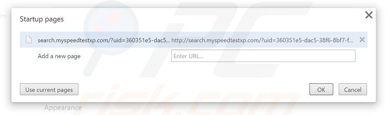 Cambia la tua homepage search.myspeedtestxp.com da Google Chrome 