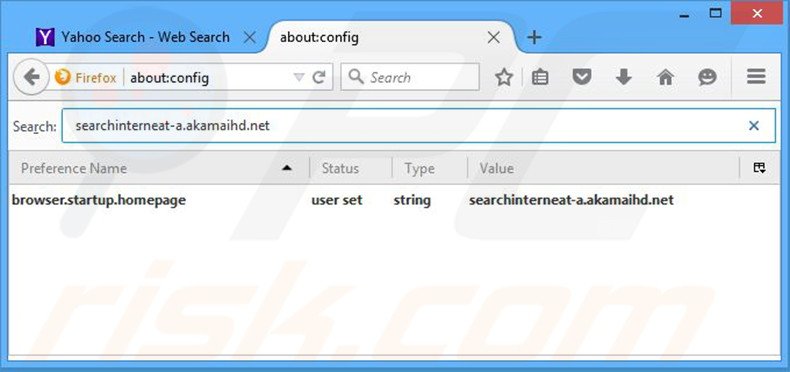 Cambia il tuo motore di ricerca predefinito searchinterneat-a.akamaihd.net in Mozilla Firefox 