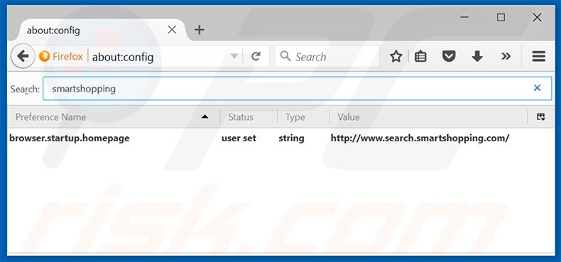 Cambia il tuo motore di ricerca predefinito search.smartshopping.com in Mozilla Firefox 