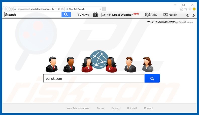 search.yourtelevisionnow.com browser hijacker