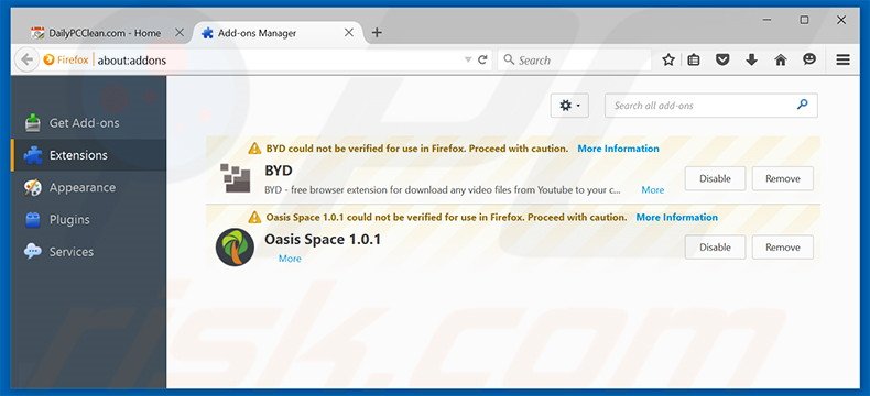 Rimuovere AnonymizerGadget adware da Mozilla Firefox step 2