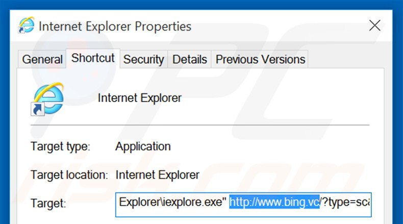 Aggiustare il collegamento rapido a Internet Explorer  step 2