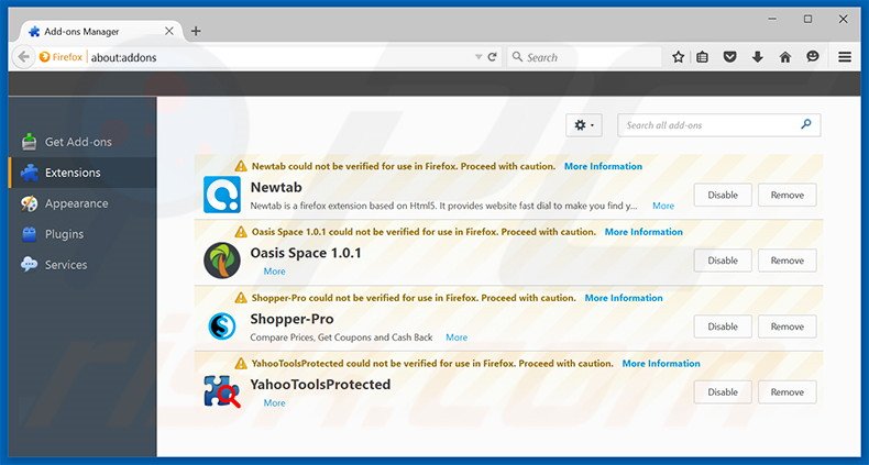 Rimuovere isearch123.com da Mozilla Firefox