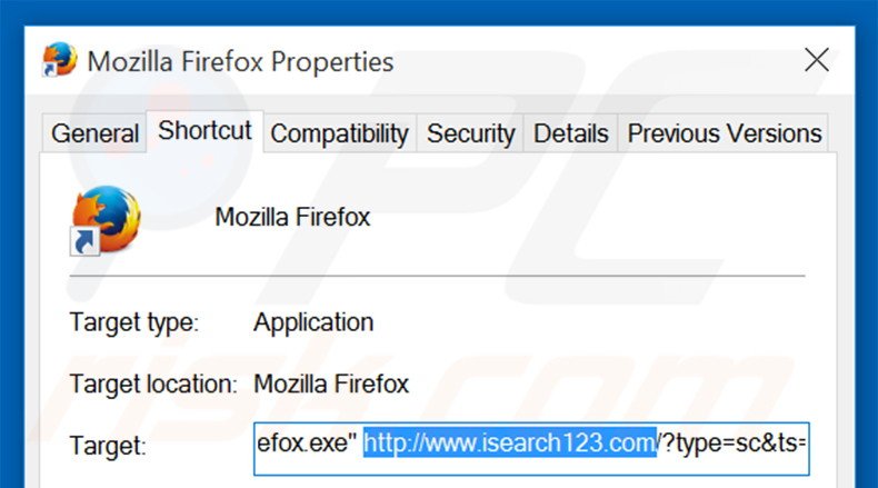 Aggiustare il collegamento rapido a Mozilla Firefox step 2