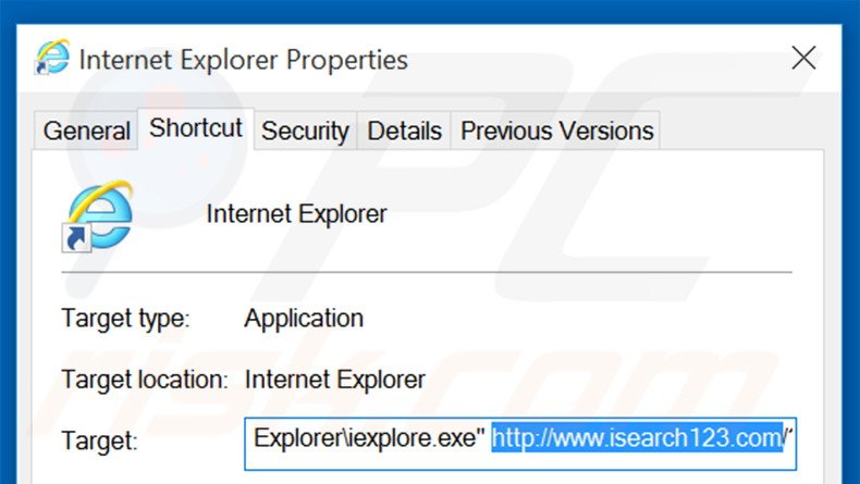 Aggiustare il collegamento rapido a Internet Explorer  step 2