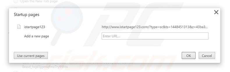 Cambia la tua homepage istartpage123.com in Google Chrome 