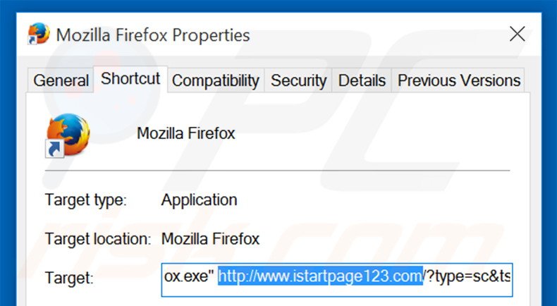 Aggiustare il collegamento rapido a  Mozilla Firefox step 2
