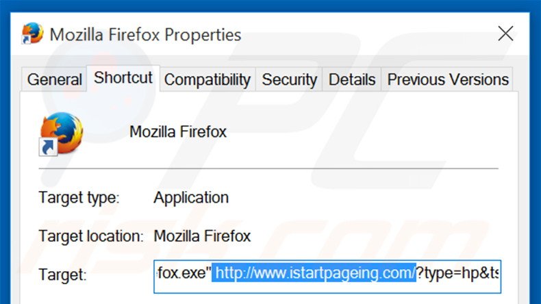 Aggiustare il collegamento rapido a Mozilla Firefox step 2