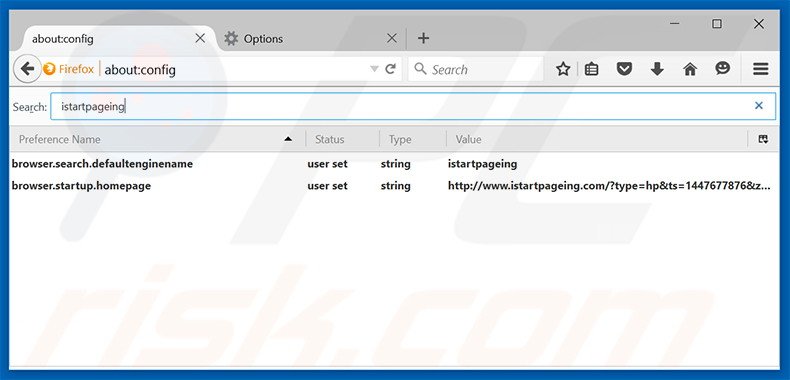 Cambia il tuo motore di ricerca predefinito istartpageing.com in Mozilla Firefox 