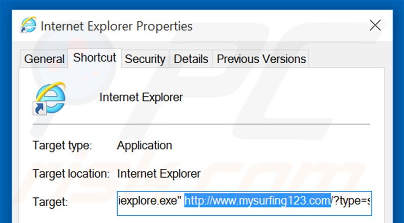 Aggiustare il collegamento rapido a Internet Explorer  step 2