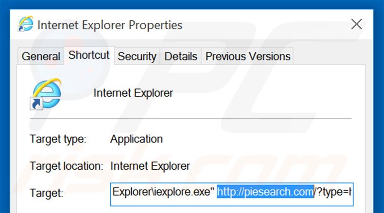 Aggiustare il collegamento rapido a Internet Explorer step 2