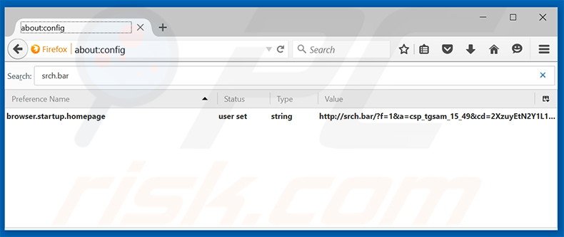 Cambia il tuo motore di ricerca predefinito srch.bar in Mozilla Firefox 