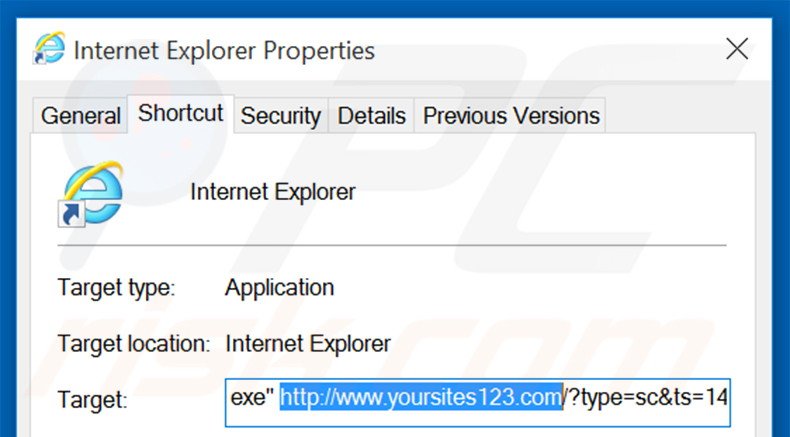 Aggiustare il collegamento rapido a Internet Explorer step 2