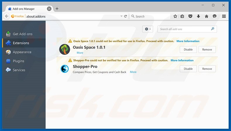 Rimuovere mybeesearch.com da Mozilla Firefox 