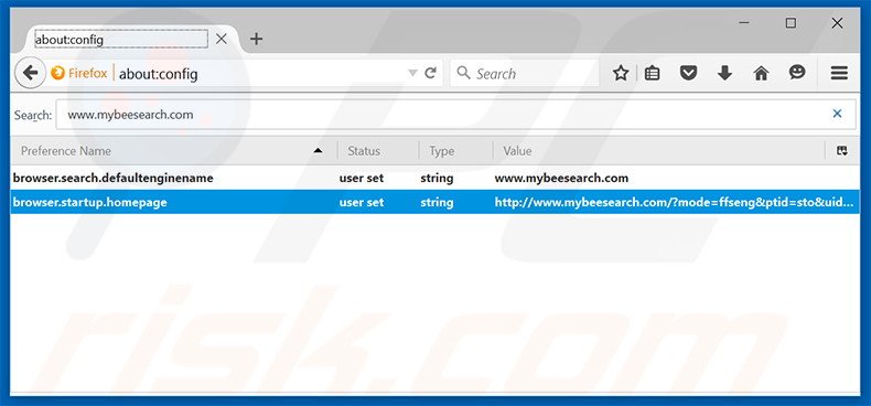 Cambia il tuo motore di ricerca predefinito mybeesearch.com in Mozilla Firefox 