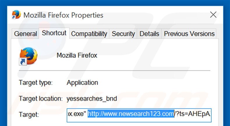  Aggiustare il collegamento rapido a Mozilla Firefox step 2