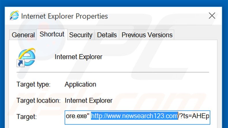 Aggiustare il collegamento rapido a Internet Explorer step 2