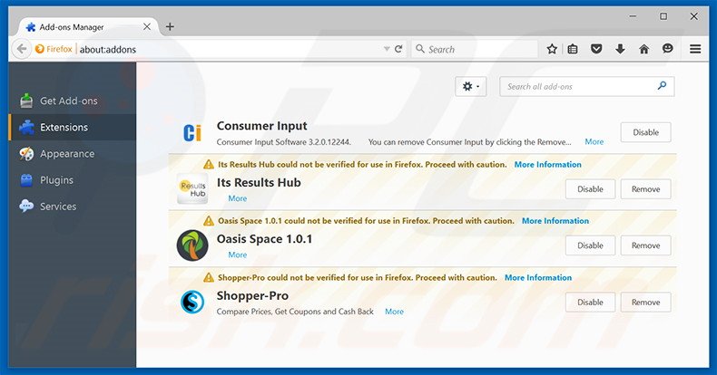 Rimuovere search.ozipcompression.com da Mozilla Firefox 