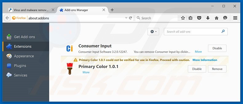  Rimuovere Positive adware da Mozilla Firefox step 2