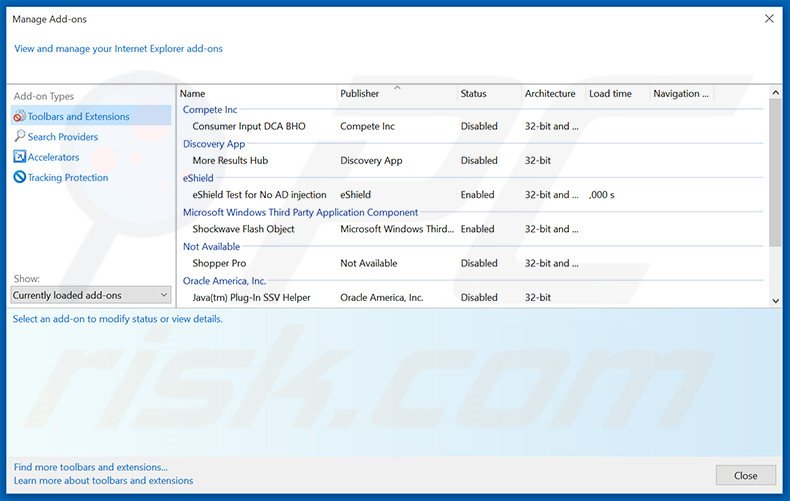 Rimuovere Revcontent adware da Internet Explorer step 2