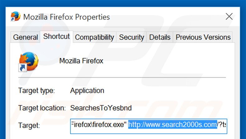 Aggiustare il collegamento rapido a Mozilla Firefox step 2