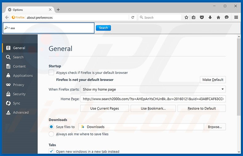 Cambia la tua homepage in Mozilla Firefox