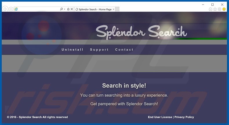 Splendor Search adware