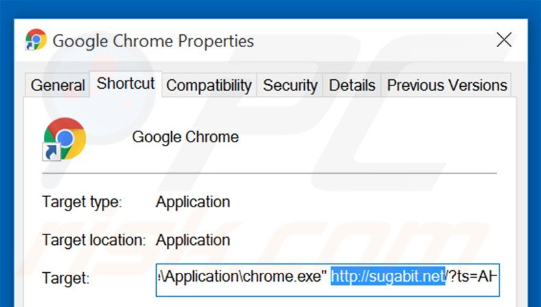 Aggiustare il collegamento rapido a Google Chrome  step 2